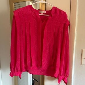 Michelle Stuart Bright Pink Blouse
